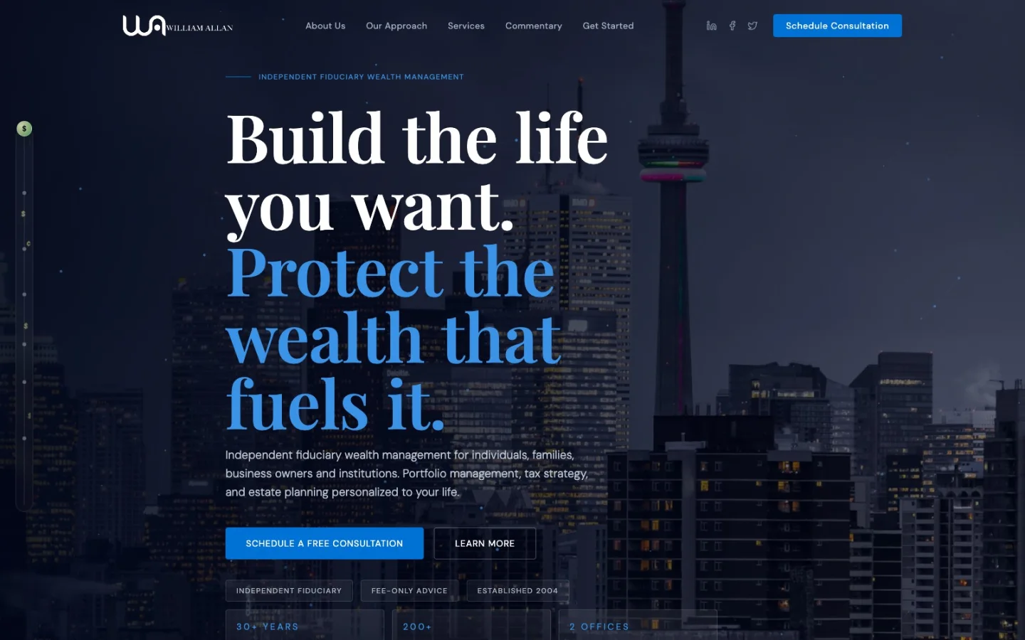 William Allan Wealth interface